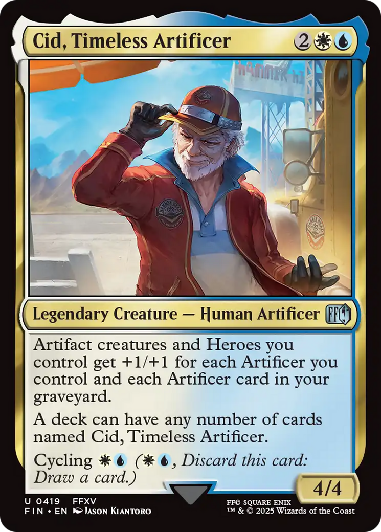 Cid, Timeless Artificer (0419) [FINAL FANTASY] | Jomio and Rueliete's Cards and Comics