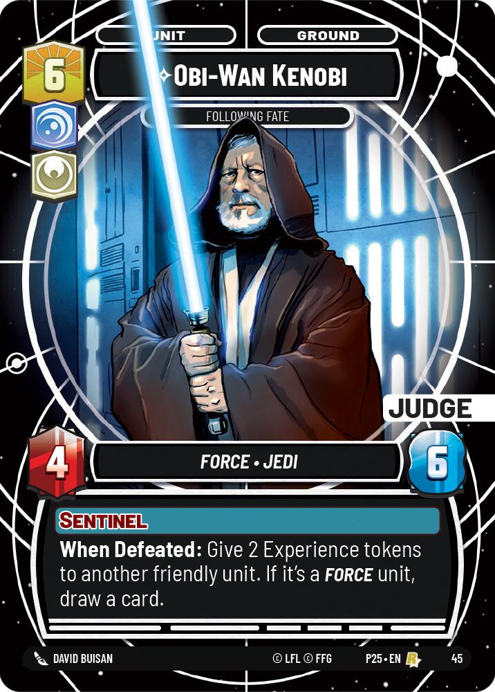 Obi-Wan Kenobi - Following Fate (45) (45) [Judge Promos] | Jomio and Rueliete's Cards and Comics