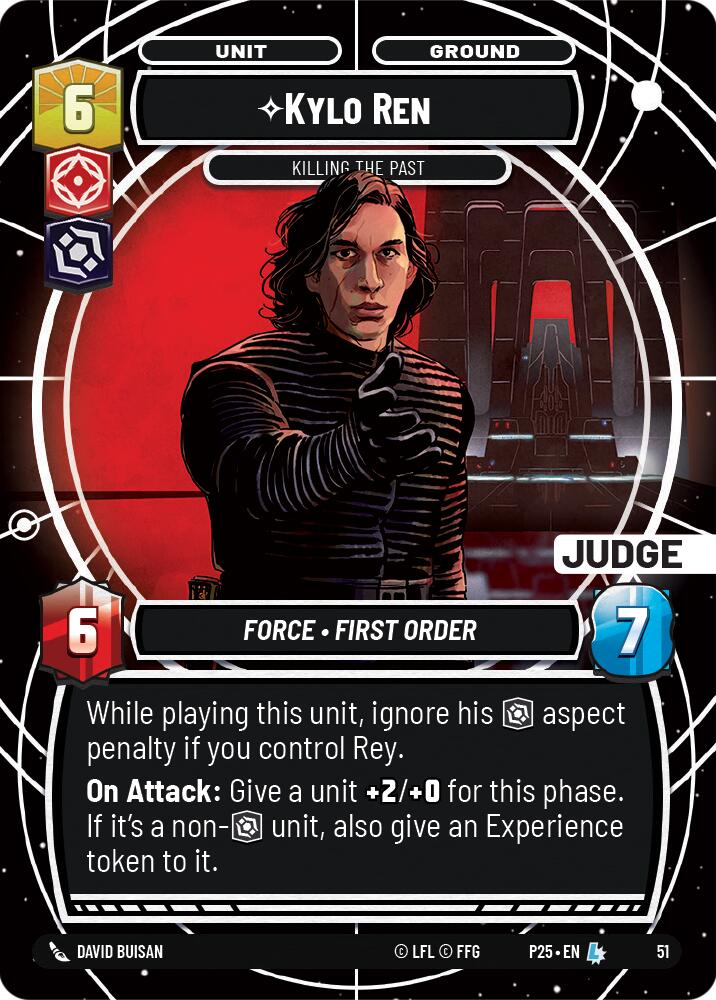 Kylo Ren - Killing the Past (51) (51) [Judge Promos] | Jomio and Rueliete's Cards and Comics