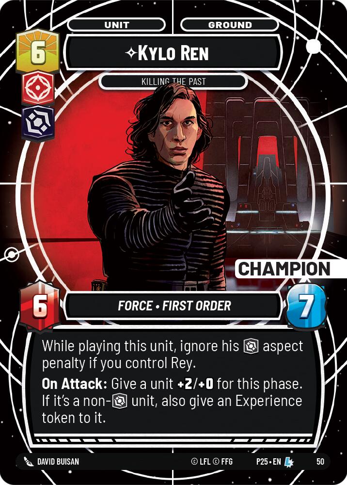 Kylo Ren - Killing the Past (50) (Champion) (50) [Store Showdown Promos] | Jomio and Rueliete's Cards and Comics
