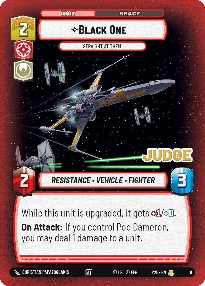 Black One - Straight At Them (8) (8) [Judge Promos] | Jomio and Rueliete's Cards and Comics