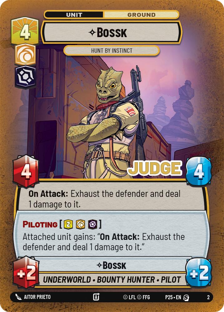 Bossk - Hunt By Instinct (2) (2) [Judge Promos] | Jomio and Rueliete's Cards and Comics