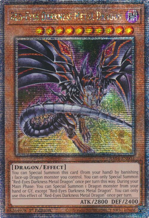 Red-Eyes Darkness Metal Dragon (Alternate Art) [RA04-EN003] Quarter Century Secret Rare | Jomio and Rueliete's Cards and Comics
