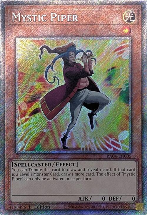 Mystic Piper [RA04-EN005] Platinum Secret Rare | Jomio and Rueliete's Cards and Comics