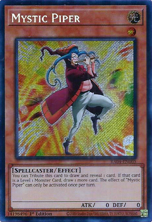 Mystic Piper [RA04-EN005] Secret Rare | Jomio and Rueliete's Cards and Comics