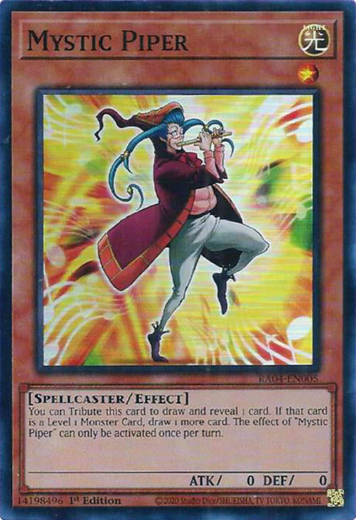 Mystic Piper [RA04-EN005] Super Rare | Jomio and Rueliete's Cards and Comics