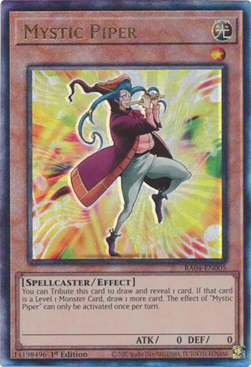 Mystic Piper [RA04-EN005] Prismatic Ultimate Rare | Jomio and Rueliete's Cards and Comics