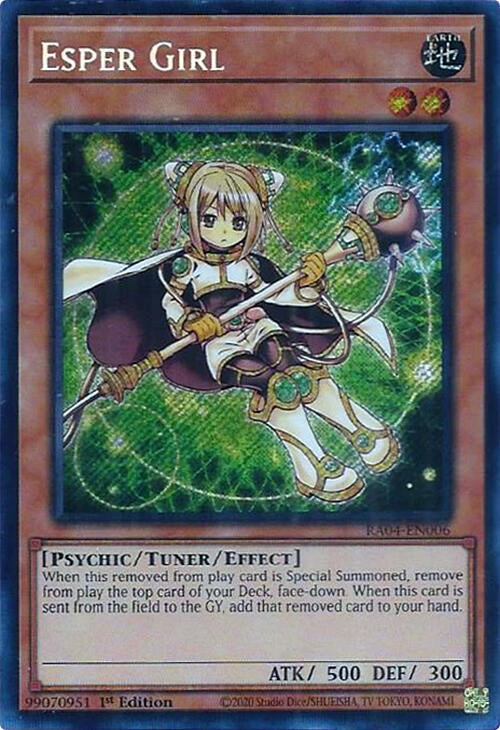 Esper Girl [RA04-EN006] Secret Rare | Jomio and Rueliete's Cards and Comics