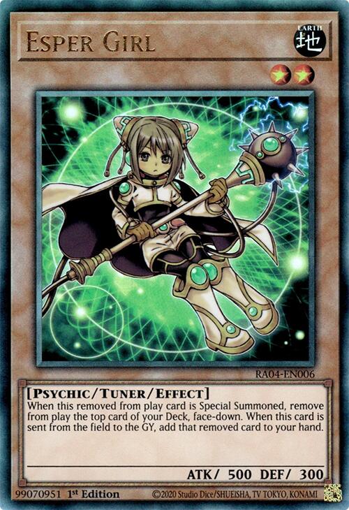 Esper Girl [RA04-EN006] Prismatic Ultimate Rare | Jomio and Rueliete's Cards and Comics