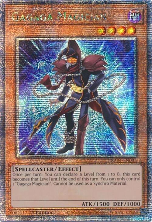 Gagaga Magician [RA04-EN007] Quarter Century Secret Rare | Jomio and Rueliete's Cards and Comics