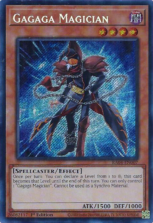 Gagaga Magician [RA04-EN007] Secret Rare | Jomio and Rueliete's Cards and Comics