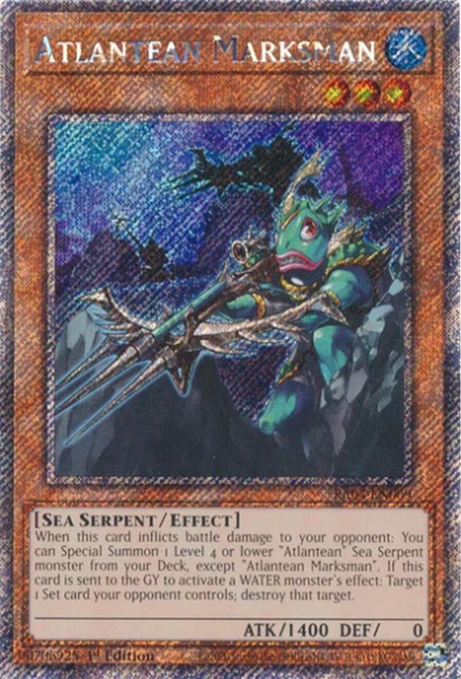 Atlantean Marksman [RA04-EN009] Platinum Secret Rare | Jomio and Rueliete's Cards and Comics