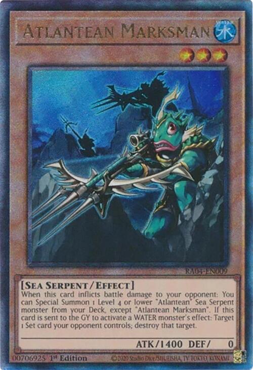 Atlantean Marksman [RA04-EN009] Prismatic Ultimate Rare | Jomio and Rueliete's Cards and Comics