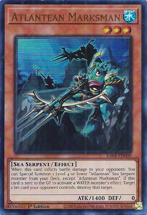 Atlantean Marksman [RA04-EN009] Ultra Rare | Jomio and Rueliete's Cards and Comics