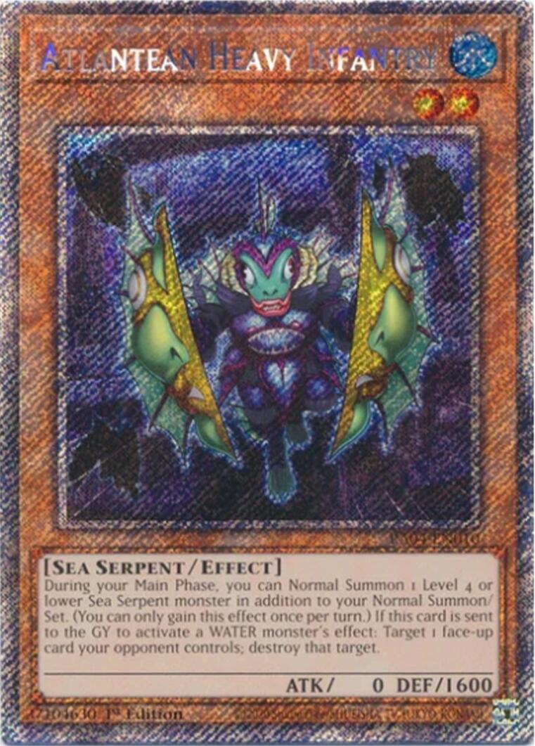 Atlantean Heavy Infantry [RA04-EN010] Platinum Secret Rare | Jomio and Rueliete's Cards and Comics