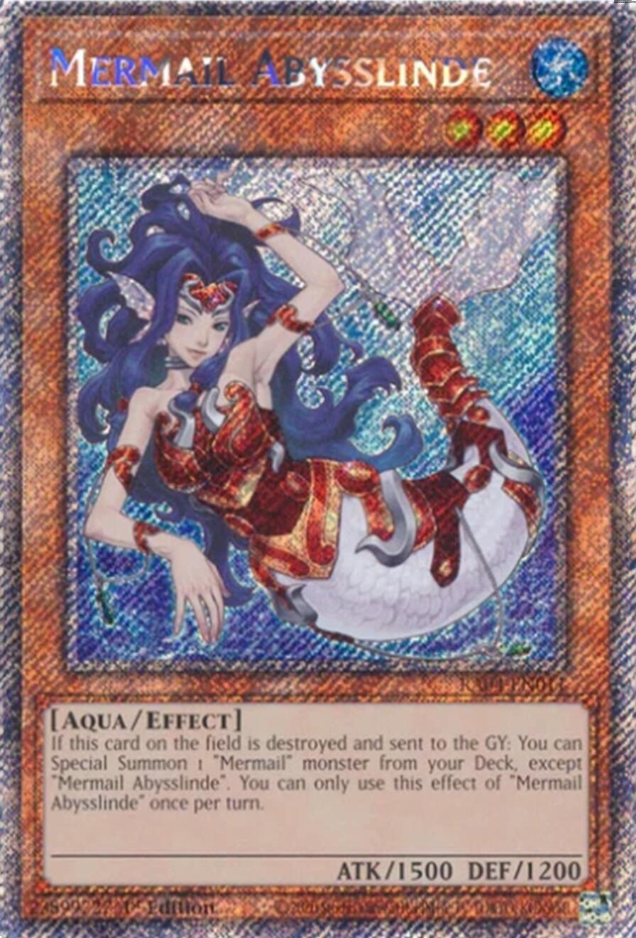 Mermail Abysslinde [RA04-EN011] Platinum Secret Rare | Jomio and Rueliete's Cards and Comics