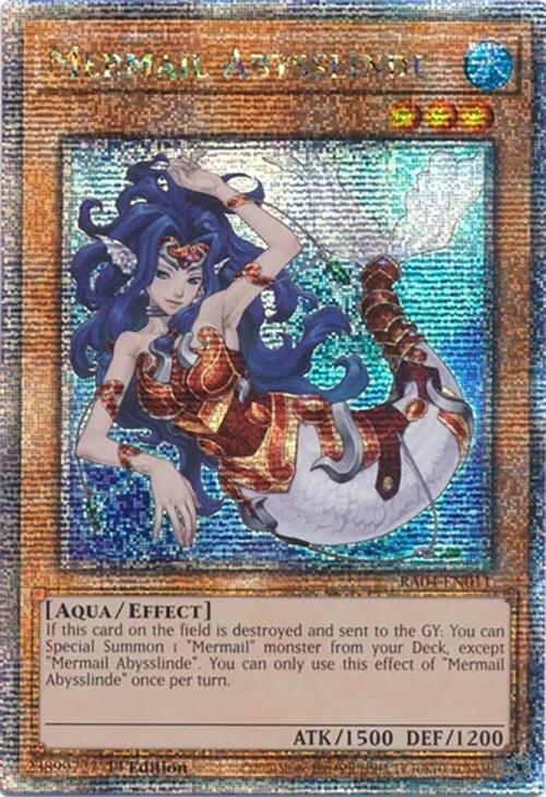 Mermail Abysslinde [RA04-EN011] Quarter Century Secret Rare | Jomio and Rueliete's Cards and Comics