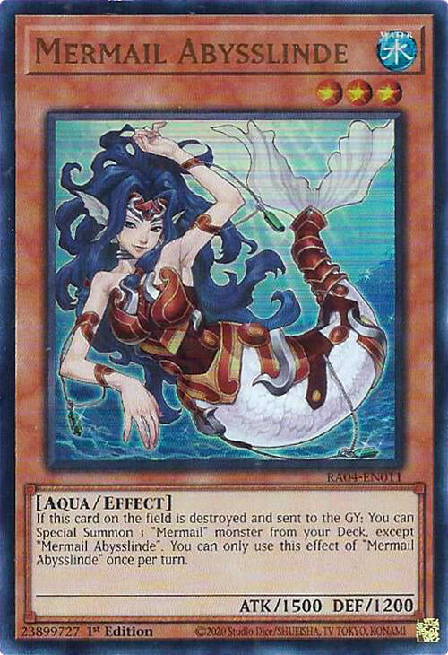 Mermail Abysslinde [RA04-EN011] Ultra Rare | Jomio and Rueliete's Cards and Comics
