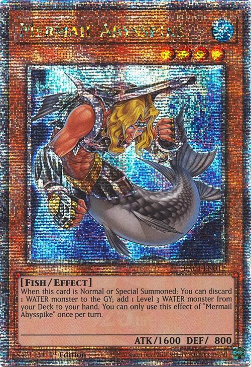 Mermail Abysspike [RA04-EN012] Quarter Century Secret Rare | Jomio and Rueliete's Cards and Comics
