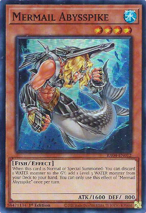 Mermail Abysspike [RA04-EN012] Super Rare | Jomio and Rueliete's Cards and Comics