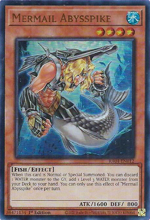 Mermail Abysspike [RA04-EN012] Ultra Rare | Jomio and Rueliete's Cards and Comics
