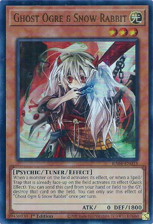 Ghost Ogre & Snow Rabbit [RA04-EN015] Ultra Rare | Jomio and Rueliete's Cards and Comics
