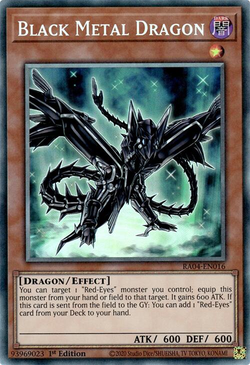 Black Metal Dragon [RA04-EN016] Prismatic Collector's Rare | Jomio and Rueliete's Cards and Comics