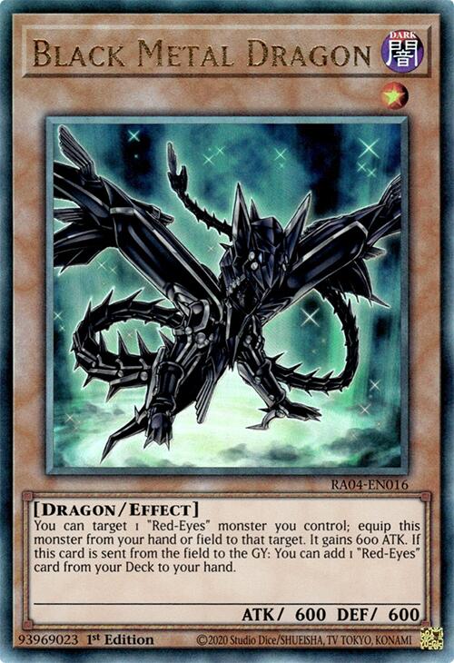 Black Metal Dragon [RA04-EN016] Prismatic Ultimate Rare | Jomio and Rueliete's Cards and Comics