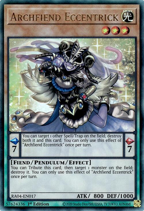 Archfiend Eccentrick [RA04-EN017] Prismatic Ultimate Rare | Jomio and Rueliete's Cards and Comics