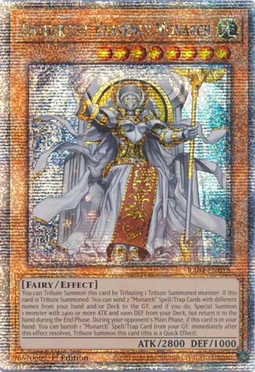 Ehther the Heavenly Monarch [RA04-EN018] Quarter Century Secret Rare | Jomio and Rueliete's Cards and Comics