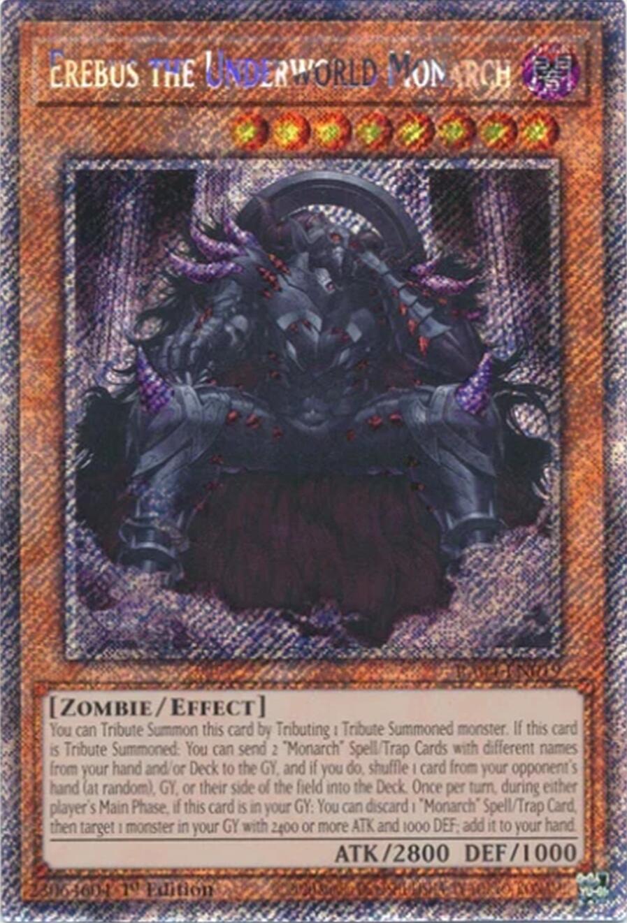 Erebus the Underworld Monarch [RA04-EN019] Platinum Secret Rare | Jomio and Rueliete's Cards and Comics