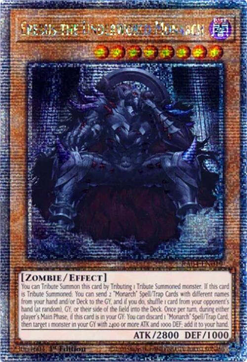 Erebus the Underworld Monarch [RA04-EN019] Quarter Century Secret Rare | Jomio and Rueliete's Cards and Comics
