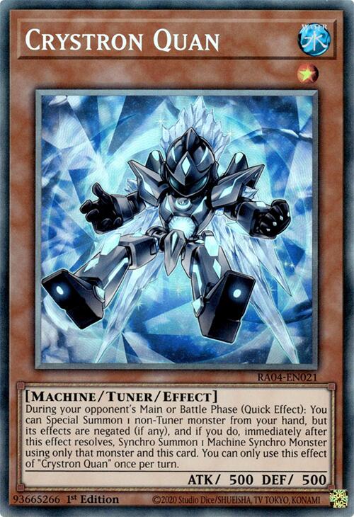 Crystron Quan [RA04-EN021] Prismatic Collector's Rare | Jomio and Rueliete's Cards and Comics