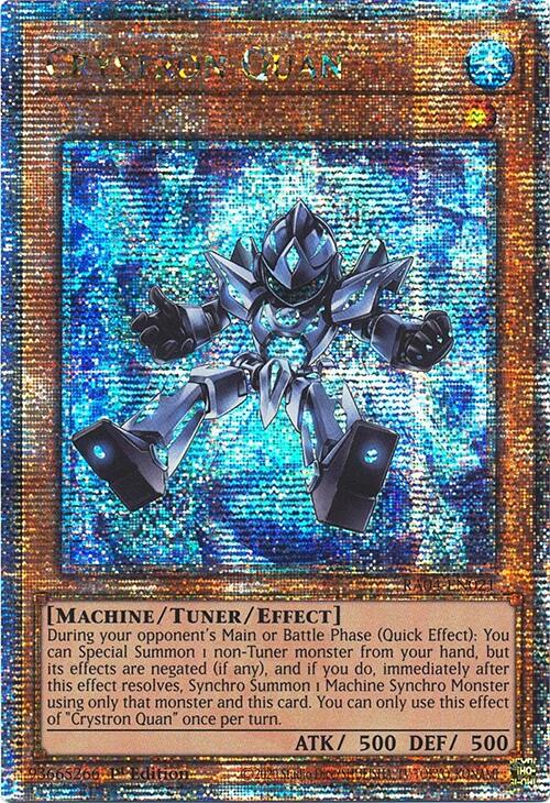 Crystron Quan [RA04-EN021] Quarter Century Secret Rare | Jomio and Rueliete's Cards and Comics