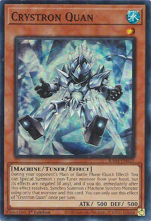 Crystron Quan [RA04-EN021] Super Rare | Jomio and Rueliete's Cards and Comics