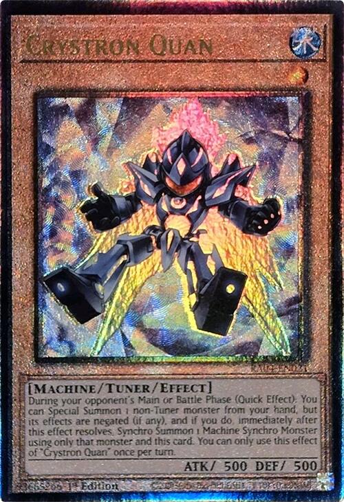 Crystron Quan [RA04-EN021] Prismatic Ultimate Rare | Jomio and Rueliete's Cards and Comics