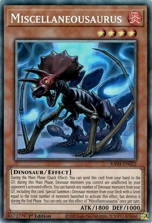 Miscellaneousaurus [RA04-EN022] Prismatic Collector's Rare | Jomio and Rueliete's Cards and Comics