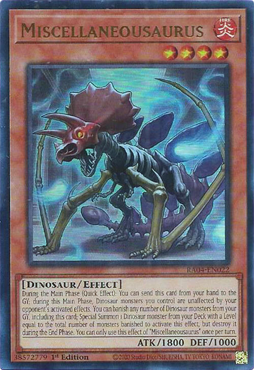 Miscellaneousaurus [RA04-EN022] Ultra Rare | Jomio and Rueliete's Cards and Comics