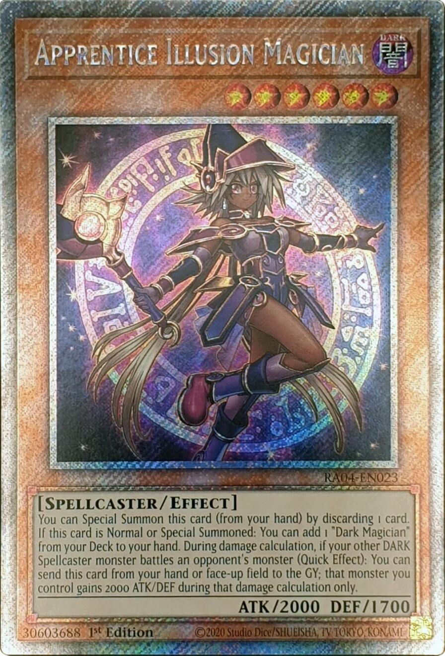 Apprentice Illusion Magician [RA04-EN023] Platinum Secret Rare | Jomio and Rueliete's Cards and Comics