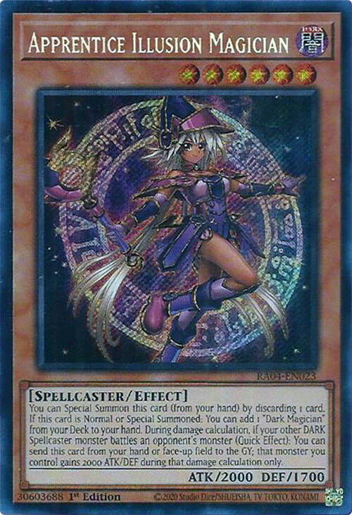 Apprentice Illusion Magician [RA04-EN023] Secret Rare | Jomio and Rueliete's Cards and Comics