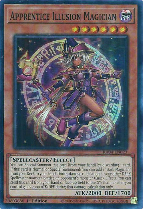 Apprentice Illusion Magician [RA04-EN023] Super Rare | Jomio and Rueliete's Cards and Comics