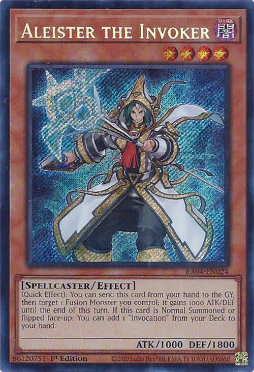 Aleister the Invoker (Alternate Art) [RA04-EN024] Secret Rare | Jomio and Rueliete's Cards and Comics