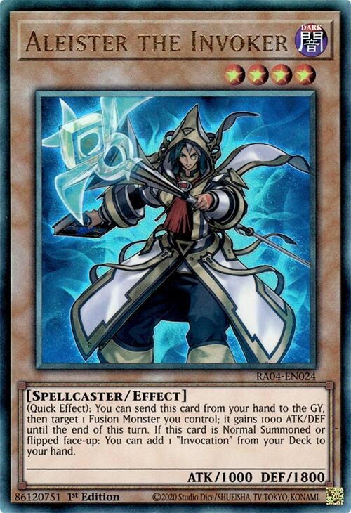Aleister the Invoker (Alternate Art) [RA04-EN024] Prismatic Ultimate Rare | Jomio and Rueliete's Cards and Comics