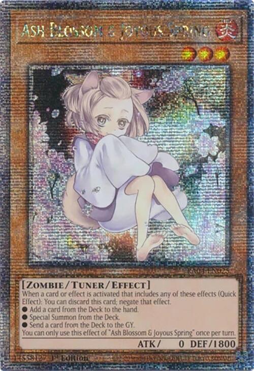 Ash Blossom & Joyous Spring (Alternate Art) [RA04-EN025] Quarter Century Secret Rare | Jomio and Rueliete's Cards and Comics