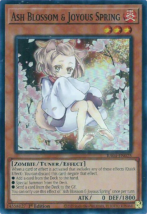 Ash Blossom & Joyous Spring (Alternate Art) [RA04-EN025] Super Rare | Jomio and Rueliete's Cards and Comics