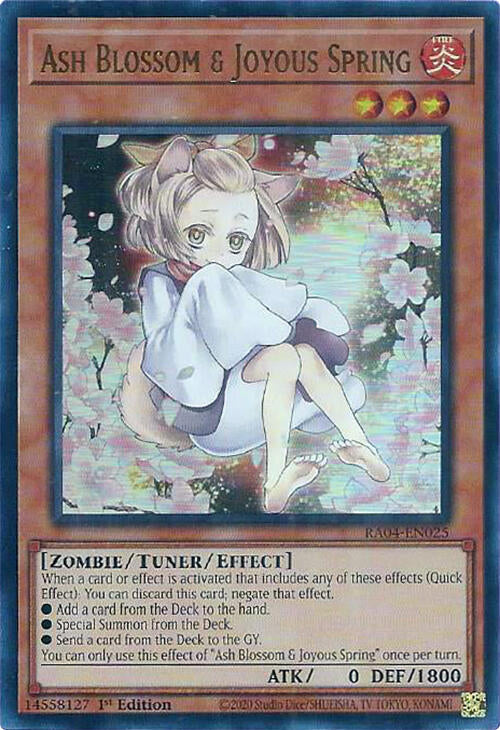Ash Blossom & Joyous Spring (Alternate Art) [RA04-EN025] Ultra Rare | Jomio and Rueliete's Cards and Comics