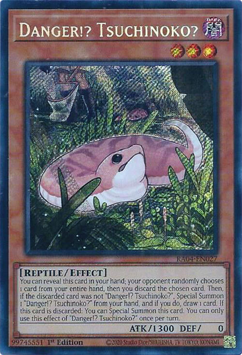Danger!? Tsuchinoko? [RA04-EN027] Secret Rare | Jomio and Rueliete's Cards and Comics