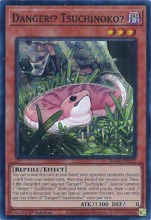Danger!? Tsuchinoko? [RA04-EN027] Super Rare | Jomio and Rueliete's Cards and Comics
