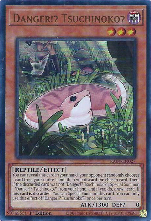 Danger!? Tsuchinoko? [RA04-EN027] Ultra Rare | Jomio and Rueliete's Cards and Comics