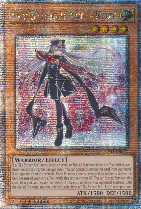 Sky Striker Ace - Roze [RA04-EN031] Quarter Century Secret Rare | Jomio and Rueliete's Cards and Comics